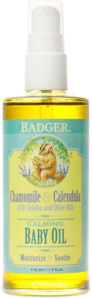 Badger Calming Baby Oil - Best Organic Baby Oil