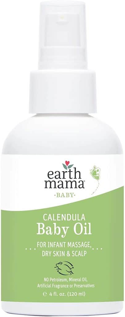 Earth Mama Calendula Baby Oil - Best baby oil for hair