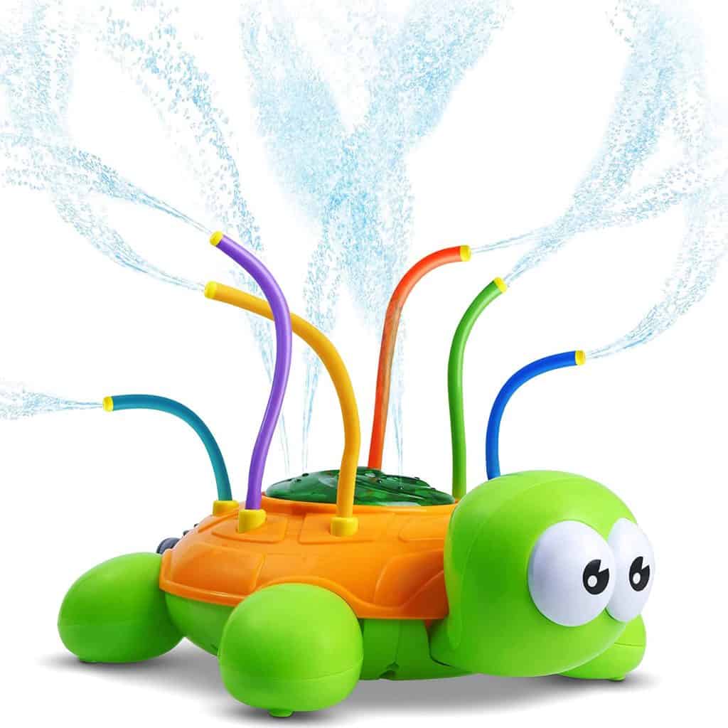 Best Kids Sprinkler Toy - CHUCHIK Backyard Spinning Turtle