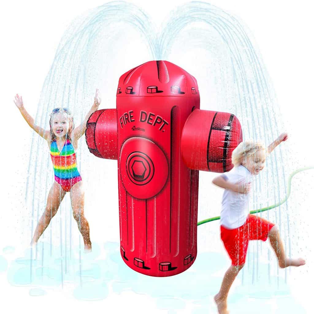 Best Water Sprinkler for Kids’ Parties - GoFloats Giant Inflatable Fire Hydrant