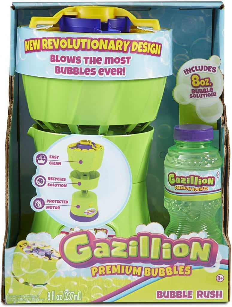 Gazillion Bubble Rush Bubble Blower Machine - Best Summer Toy for parent participation