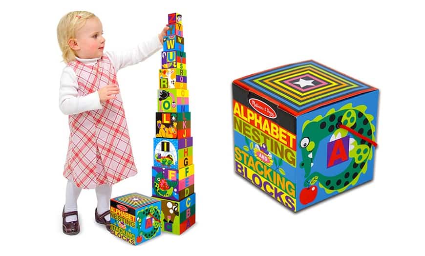 Melissa & Doug Alphabet Nesting and Stacking Toys