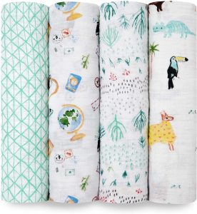 10 Best Baby Blankets Of 2025: Which One to Buy? 20 aden + anais Cotton Muslin Swaddle 4pk