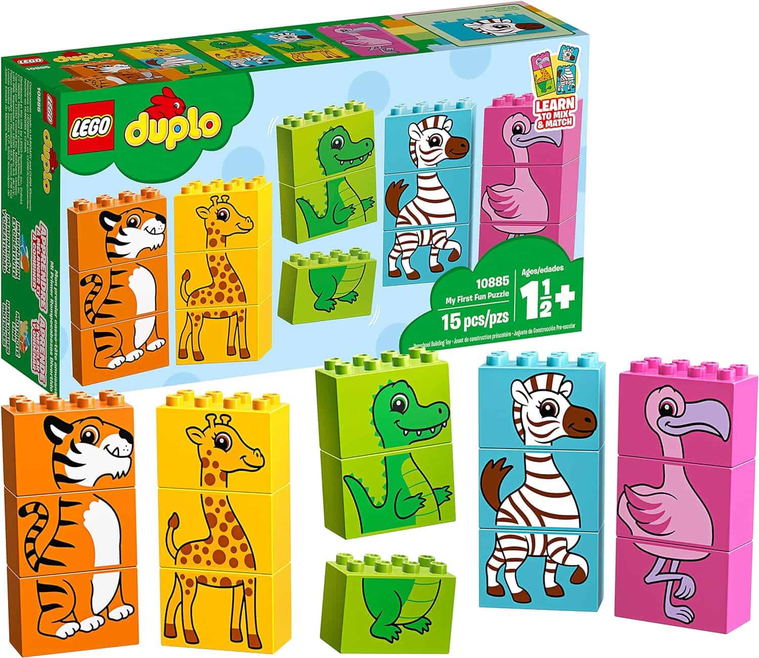 The classic first fun puzzle LEGO Duplo set- Ages 18 months and above