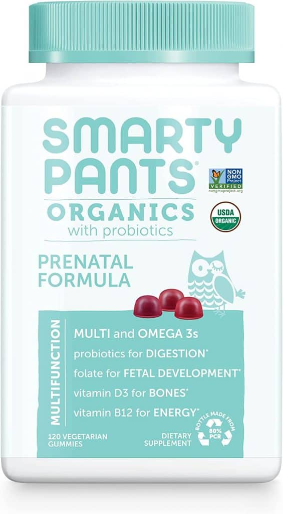 Smarty Pants Organics Formula Multivitamin Best Prenatal Gummies 28.21 Parenthoodbliss