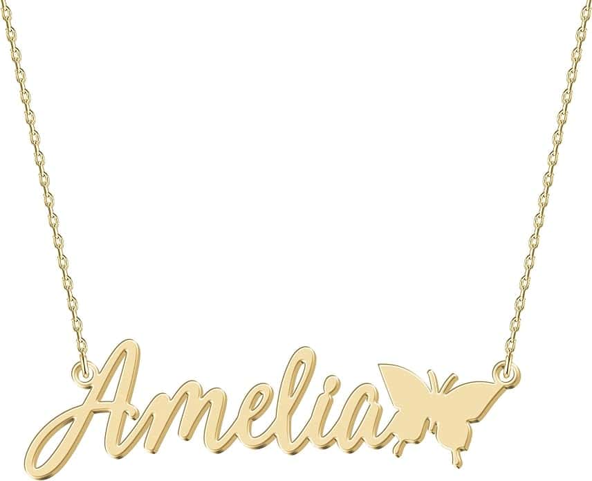 UMAGICBOX Personalized Name Necklace