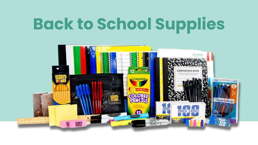 Back to school Supplies List