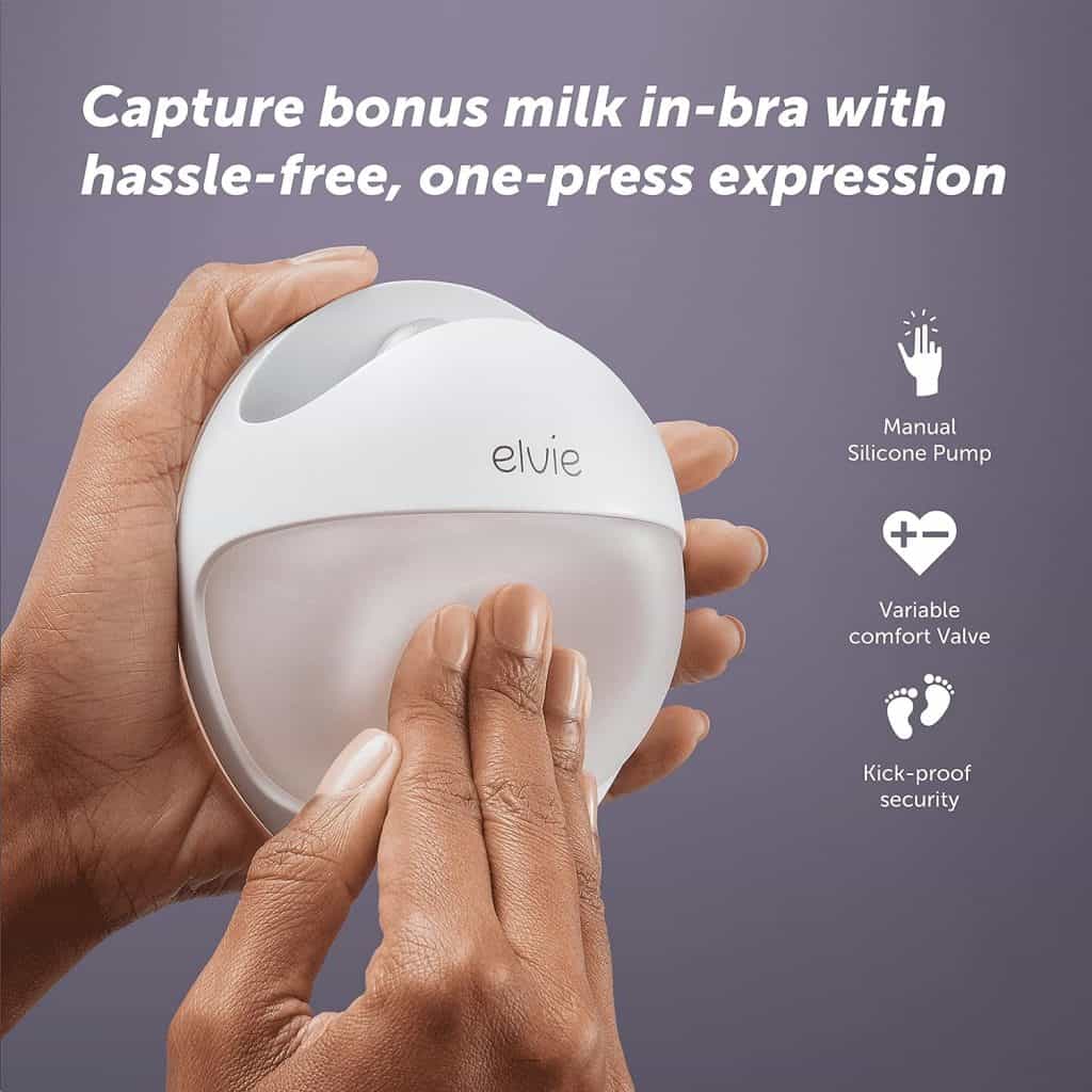 Elvie Curve ($49) - Best Wearable Manual Breast Pump