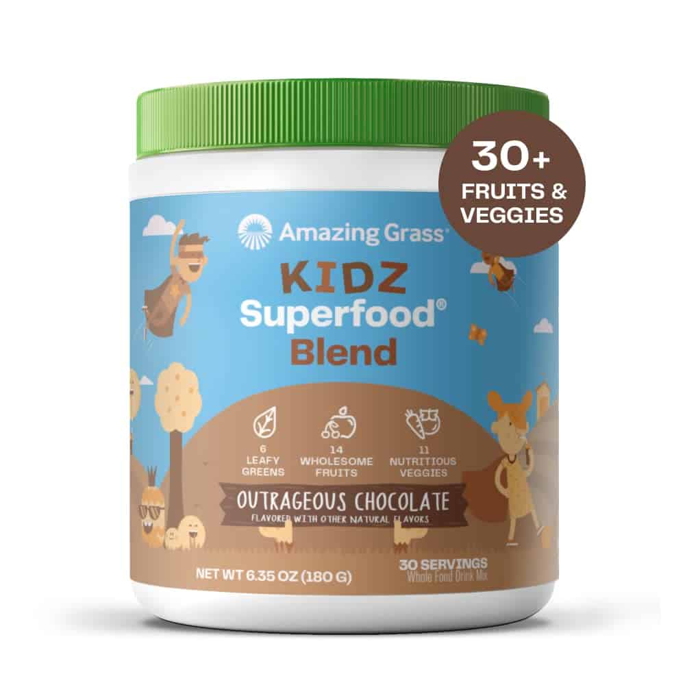 Amazing Grass KIDZ Superfood ($21) - Best Protein + Probiotics Shake for Kids